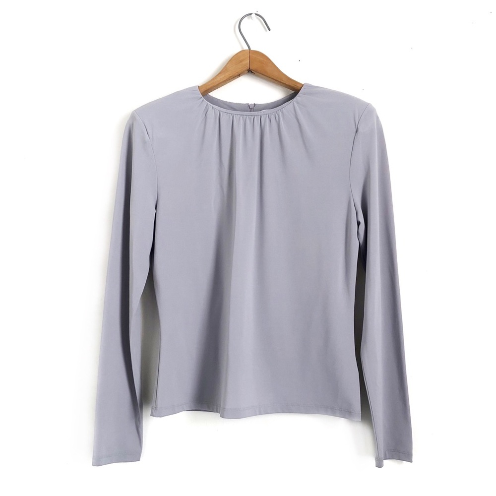 Babaton 1-01 Light Grey Shoulder Pad Space Mod Top